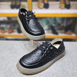 [앙세르]FP34ML3910 가죽 펀칭 3cm 로퍼