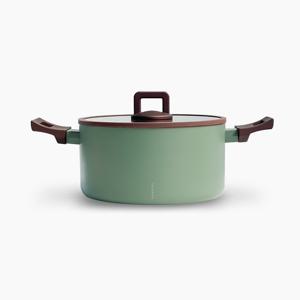 에지리 카라멜로 24cm 양수 인덕션 냄비 손잡이 코팅