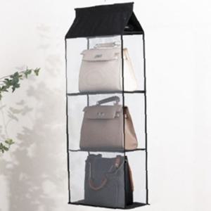 심플 걸이식 3칸 가방정리대 보관행거 가방거치대