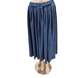 [파파야]플리츠 데님 스커트(PNPRSK006A)