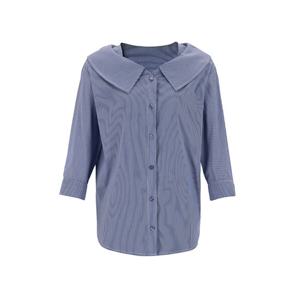 [숲]오픈카라 7부 블라우스 SA8LS33