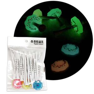 턴트골프 야광도넛링 6개높이조절눈금티 24개set 1팩