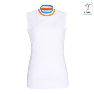 [LPGA]여성 컬러배색 포인트 슬리브리스(L202TS585P)