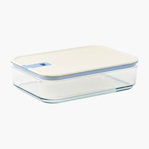 [네오플램]네오플램 퍼펙트씰M 유리 밀폐용기 진공 반찬통 냉동밥보관 냉장고 정리 용기 직사각 2300ml