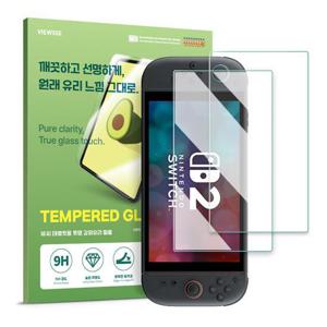 닌텐도 스위치 2 투명 강화유리 액정 보호 필름 2매