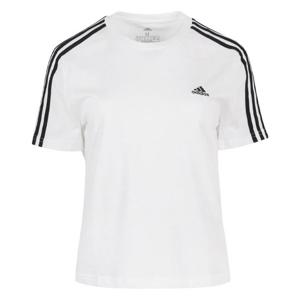 아디다스 여성 에센셜 삼선 Crop 반팔 티셔츠 GL0778