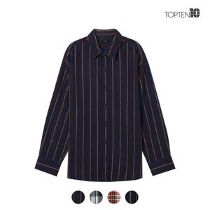 [탑텐][탑텐] 남성 코튼 플란넬 오버핏 긴팔 셔츠_MSZ4WC1903