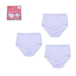 (BYC)데일리 순면 백색 여성 맥시 팬티 3매입