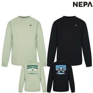 [네파] 공용 루즈핏 피싱 그래픽 긴팔 라운드 티셔츠 7JC5366