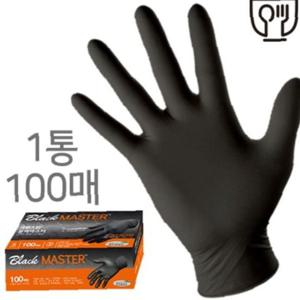 니트릴 장갑 M 블랙마스터 100매 크린스킨