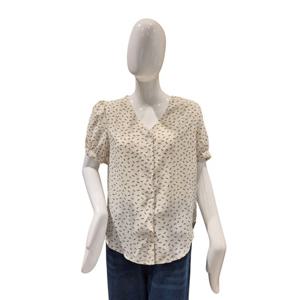 [파파야]리본 쉬폰 블라우스(PNPRBL023B)