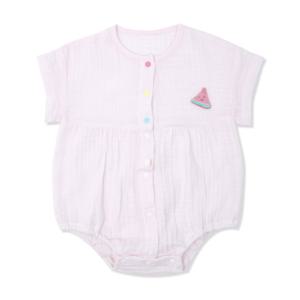 [오가닉맘]거즈핑반소바디수트(MIMLQS06)