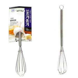 스텐거품기 휘핑기 반죽 홈베이킹 핸드믹서기 180mm