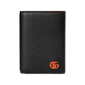 구찌 GG 마몽 바이폴드 월렛 블랙 오렌지 835053-AAE1V-1059