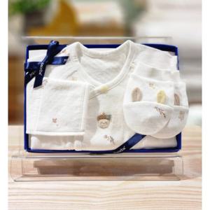 압소바 HK(25년가을)네이처 오가닉 배냇저고리 손싸개세트 (A2C10105N)