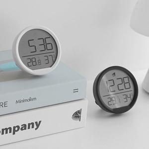 히키스 무선 디지털 온습도계 알람 시계 자석 벽걸이