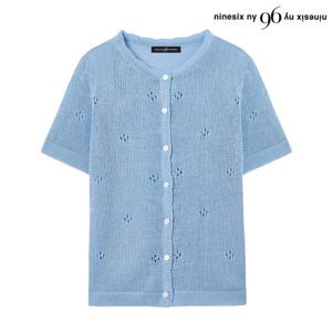 [나인식스뉴욕]라운드넥 반팔 가디건(NP2CK014L0)