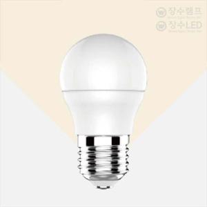 장수램프 LED 인지구 3W 전구색 E26 소형다마