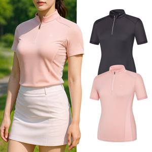 콜핑 여성 아이스본 메쉬 절개형 등산 냉감 반팔 반집업 티셔츠 KSC480RT1W