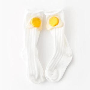 아트박스/엠케이 계란후라이 유아 니삭스(1-3세) 204093