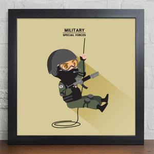 아트박스/꾸밈 iz306-밀리터리아이콘_특수부대_디자인액자