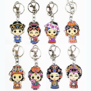 아트박스/라베끄 한국 전통캐릭터 아크릴 거울열쇠고리 (8개묶음