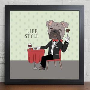 아트박스/꾸밈 cy106-일상스토리19_강아지와 레스토랑