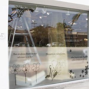 아트박스/꾸밈 cb011-꽃명언레터링_반투명_글라스시트지
