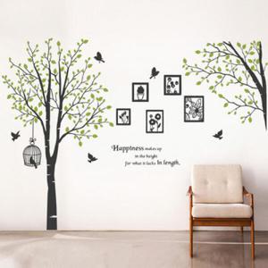 아트박스/꾸밈 cj263-네츄럴액자와행복한나무_그래픽스티커