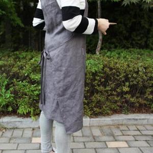 아트박스/뚜바비엥 시그니쳐 스티치 린넨 에이프런_그레이