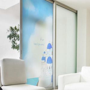 아트박스/꾸밈 cb095-그리스산토리니스케치_유리문시트지