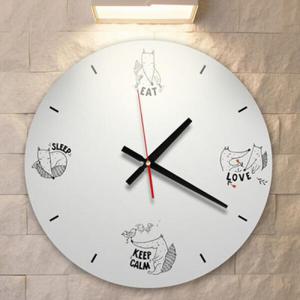 아트박스/꾸밈 cp269-북유럽여우_인테리어 벽시계_