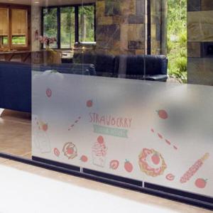 아트박스/꾸밈 ih558_m-무점착유리시트_딸기가좋아