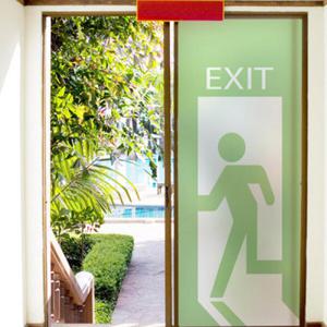 아트박스/꾸밈 ch296_m-무점착유리시트_비상구표시