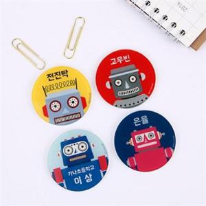 아트박스/디자인아지트 [주문제작]캐릭터명찰원형로봇A