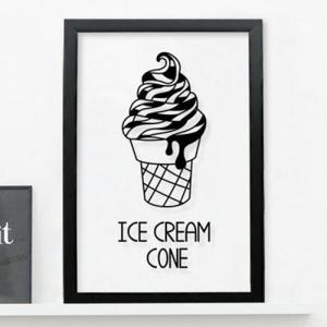 아트박스/꾸밈 cb321-아이스크림콘_투명액자