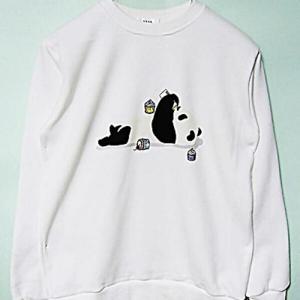 아트박스/하랑  컵 케익 베이비 팬더 기모맨투맨