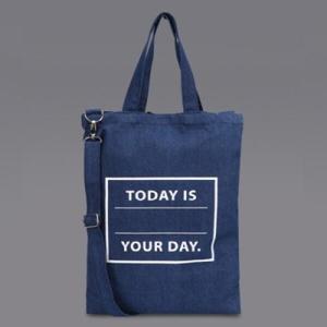 아트박스/니쥬샵 투데이이즈 데님백 (블루)