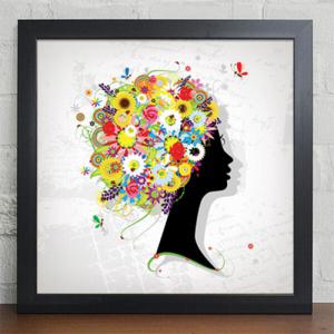 아트박스/꾸밈 cy314-여자의 꽃 향기 머릿결_인테리어액자