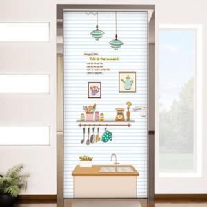 아트박스/꾸밈 cj344-행복한주방으로_현관문시트지