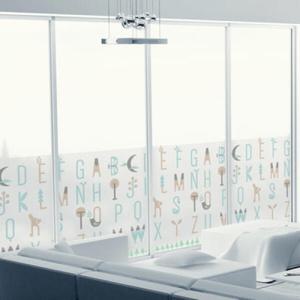 아트박스/꾸밈 im241-북유럽스타일알파벳글라스_글라스시트지