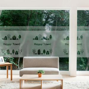 아트박스/꾸밈 im272-해피타운반투명시트_글라스시트지