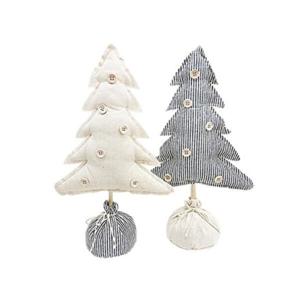 아트박스/컨츄리아이템 크리스마스 패브릭 단추 트리 (2type)