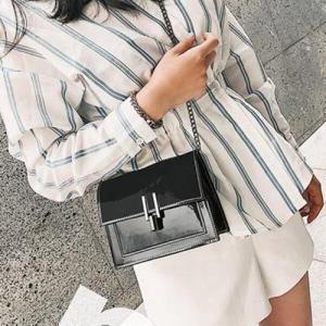 아트박스/홀리지 푸미 여성 애나멜 스퀘어 사각 미니 크로스백