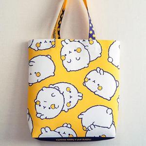 아트박스/캐릭터프렌즈 몰랑 뒹굴노랑 에코백