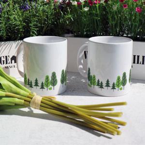 아트박스/꾸밈 ic619-디자인머그컵2p-나무숲속