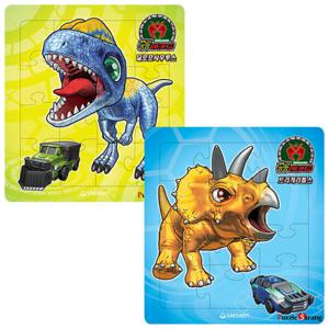 아트박스/퍼즐사랑 12+15조각 2종 판퍼즐 / 공룡메카드1