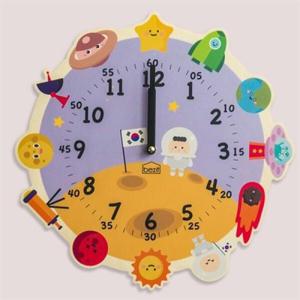 아트박스/베짓 교육용 원더타임시리즈-우주탐험대 무소음 벽시계