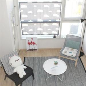 아트박스/모모제작소 클라우드 북유럽 코튼 가리개커튼 138x126