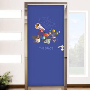 아트박스/꾸밈 ck722-우주탐사준비_현관문시트지